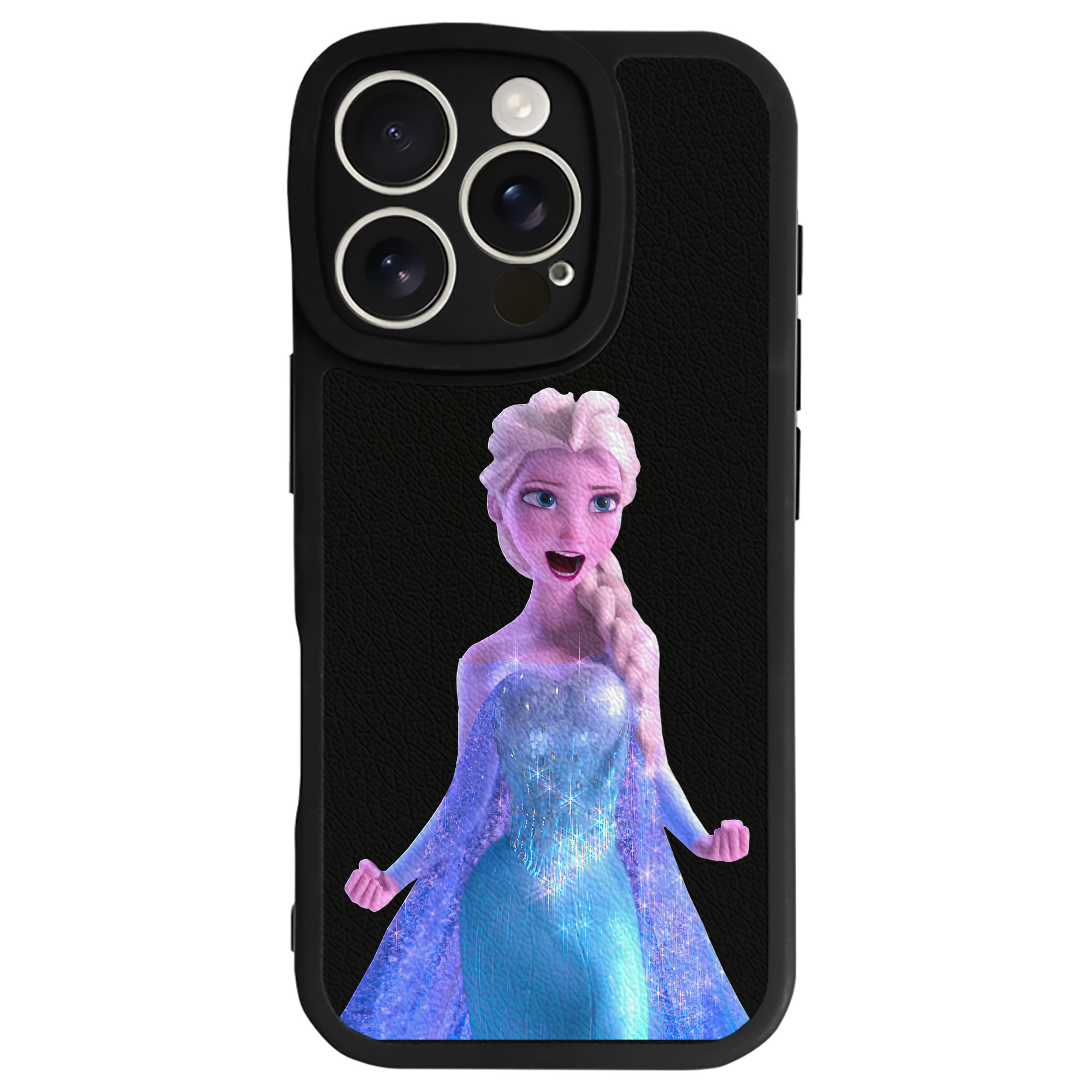 （画像用） アナと雪の女王 アンナ エルサ Frozen Anna Elsa 【iPhone 16シリーズ対応】シリコンスマホケース（レザー調） 材質：シリコン